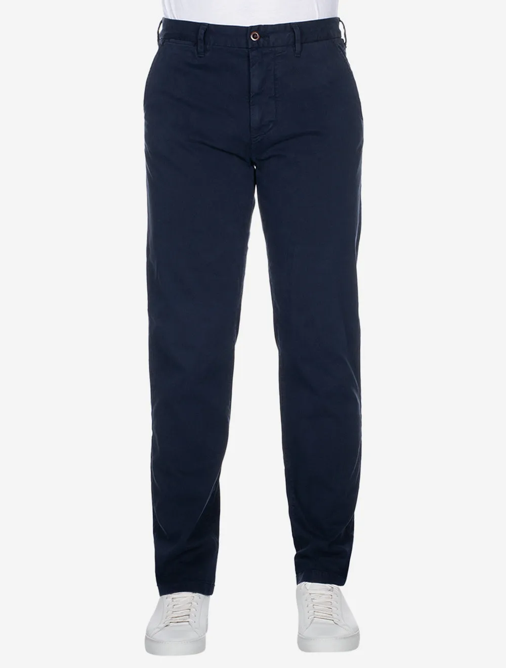 Dobby Structure Regular Fit Chinos Evening Blue