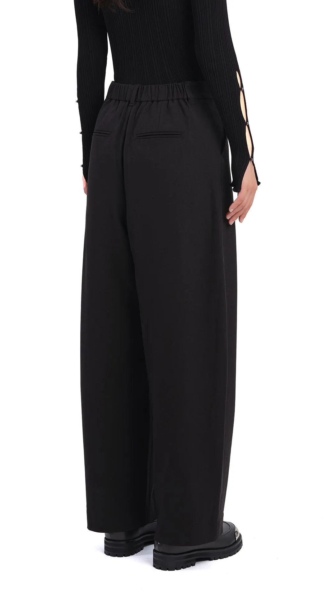Dyed Stretch Twill Balloon Pants