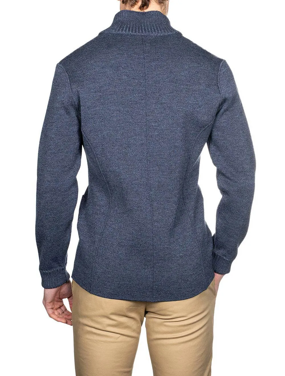 Ecotec Milano Stitch Swacket Denim Blue