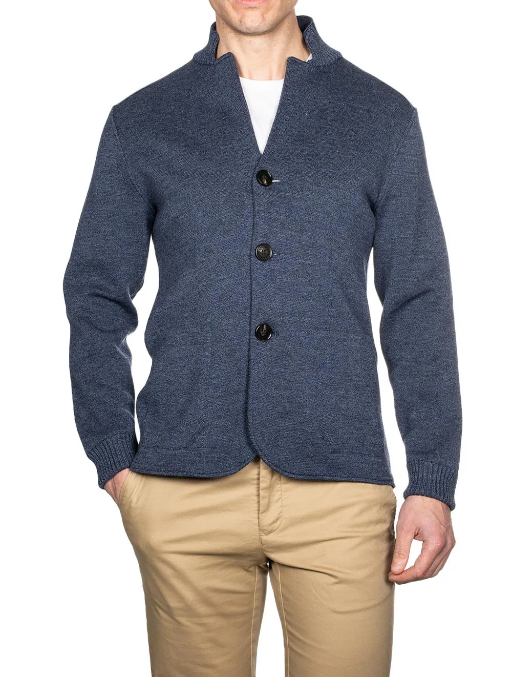 Ecotec Milano Stitch Swacket Denim Blue