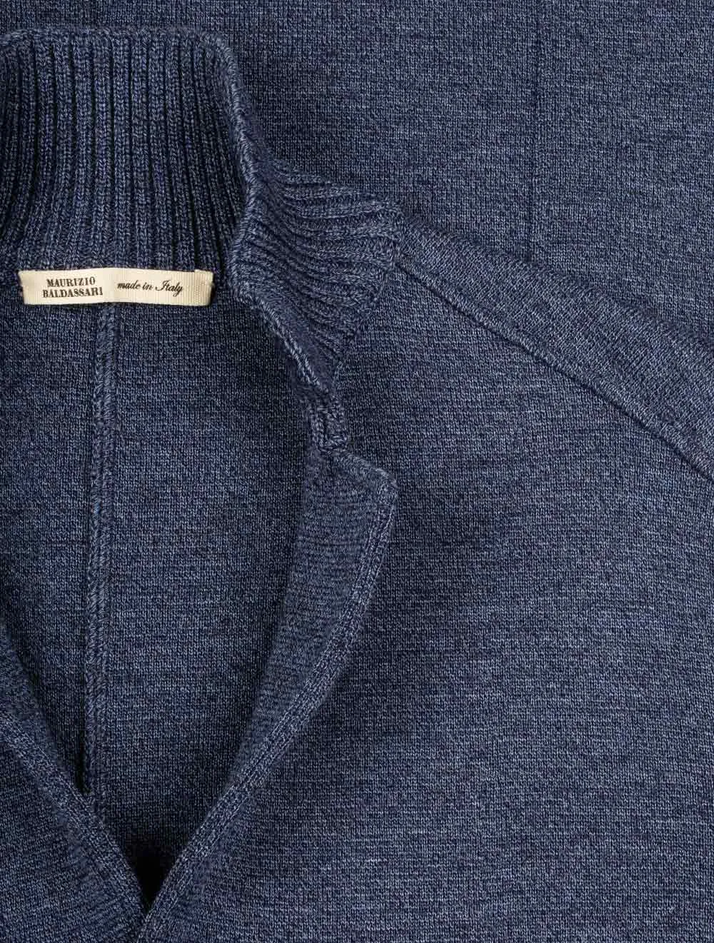 Ecotec Milano Stitch Swacket Denim Blue