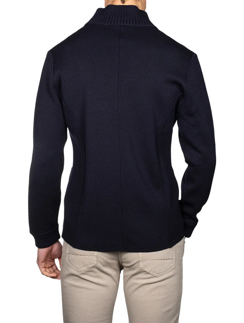 Ecotec Milano Stitch Swacket Navy