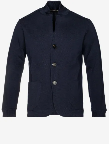 Ecotec Milano Stitch Swacket Navy