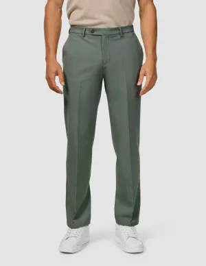 Essential Suit Pants Relaxed Fit Green Melange
