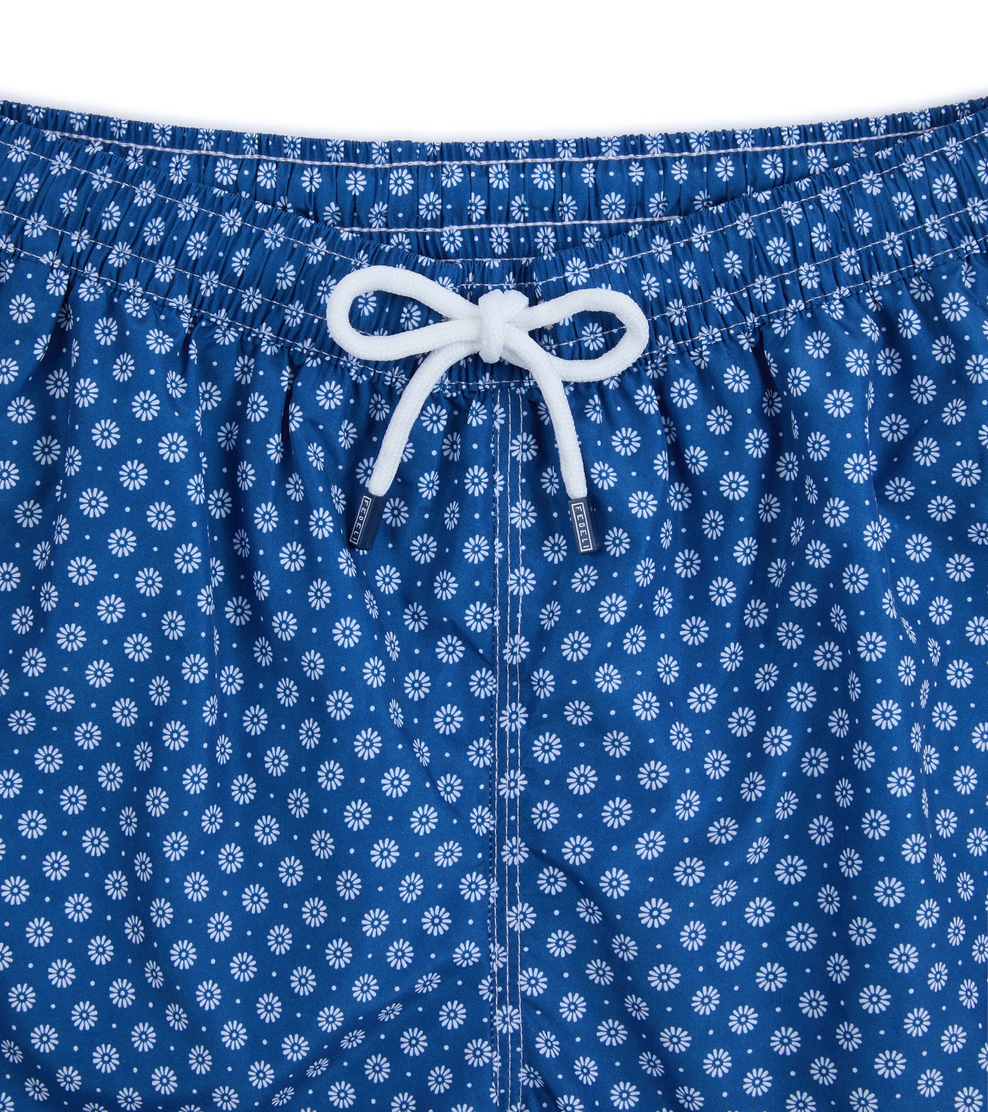 Fedeli Madeira Airstop Motif Swim Shorts: Navy