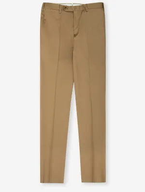 Formal Stretch Cotton Chino Tan