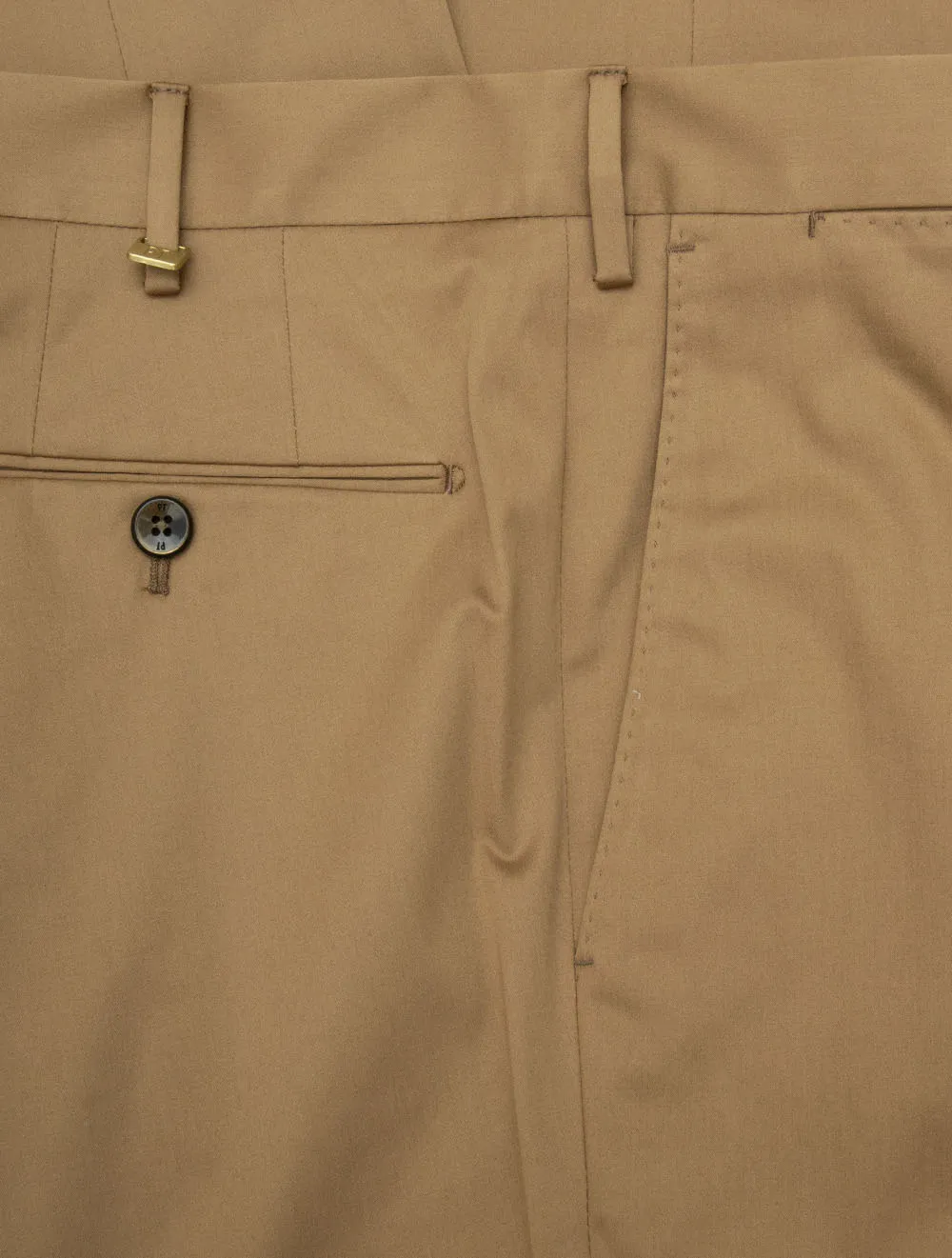 Formal Stretch Cotton Chino Tan