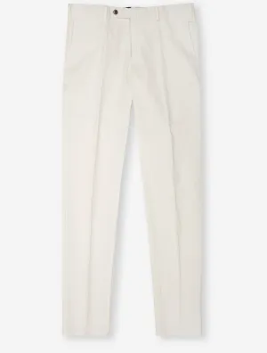 Formal Stretch Cotton Chino White