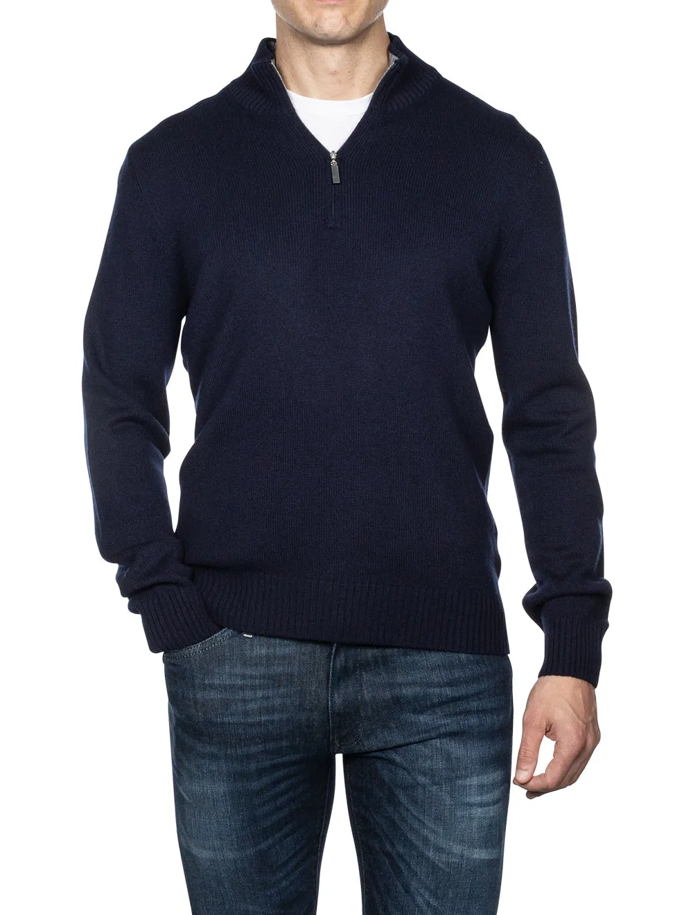 Half-Zip Jumper Blue