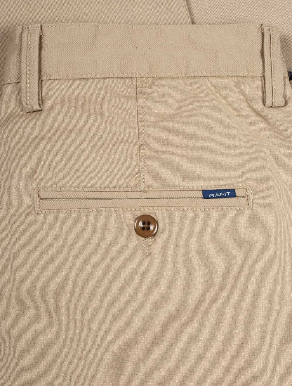 Hallden Slim Fit Twill Chinos Dark Khaki