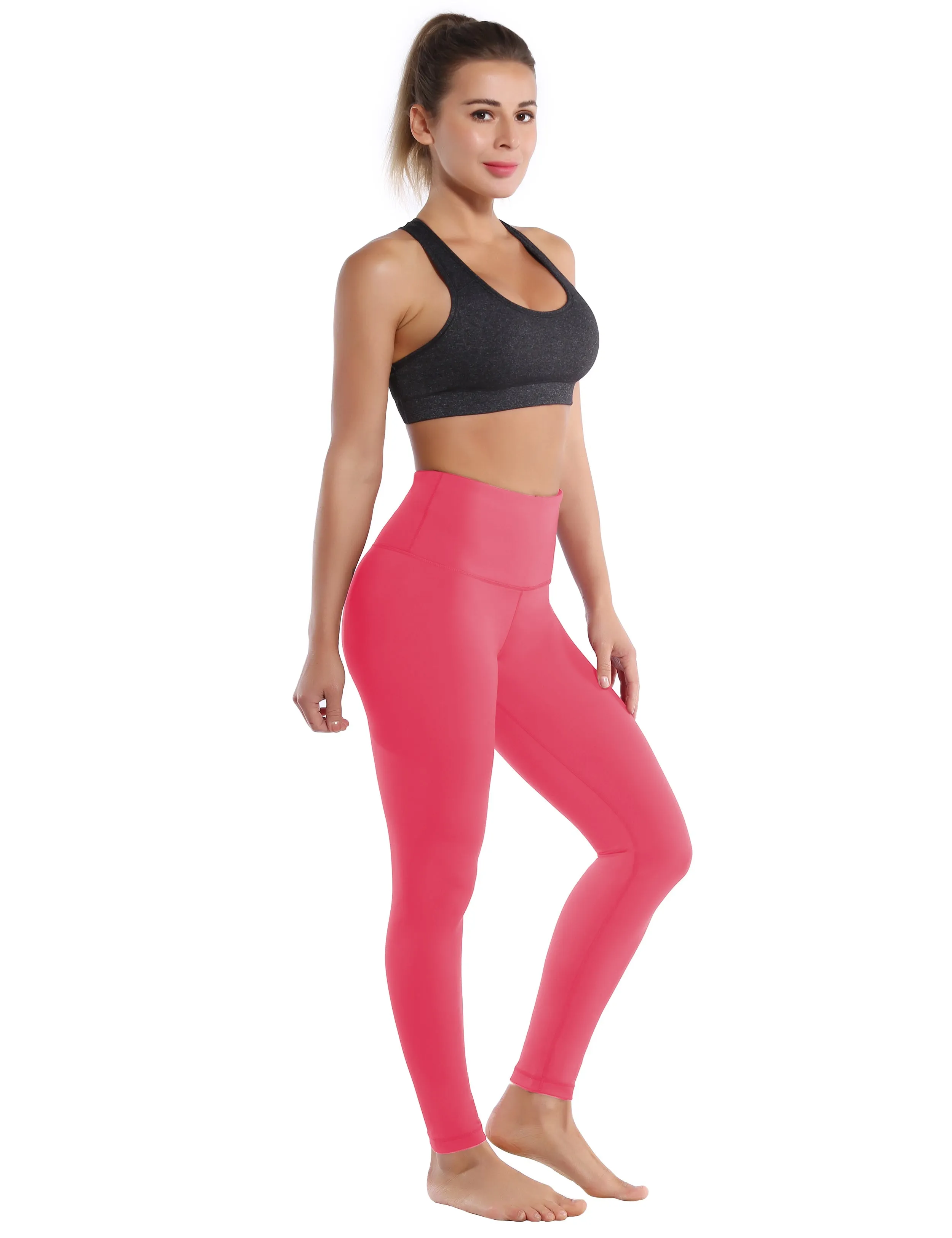 High Waist Biking Pants rosecoral_Biking