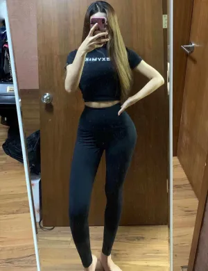 High Waist Running Pants black ins_Running