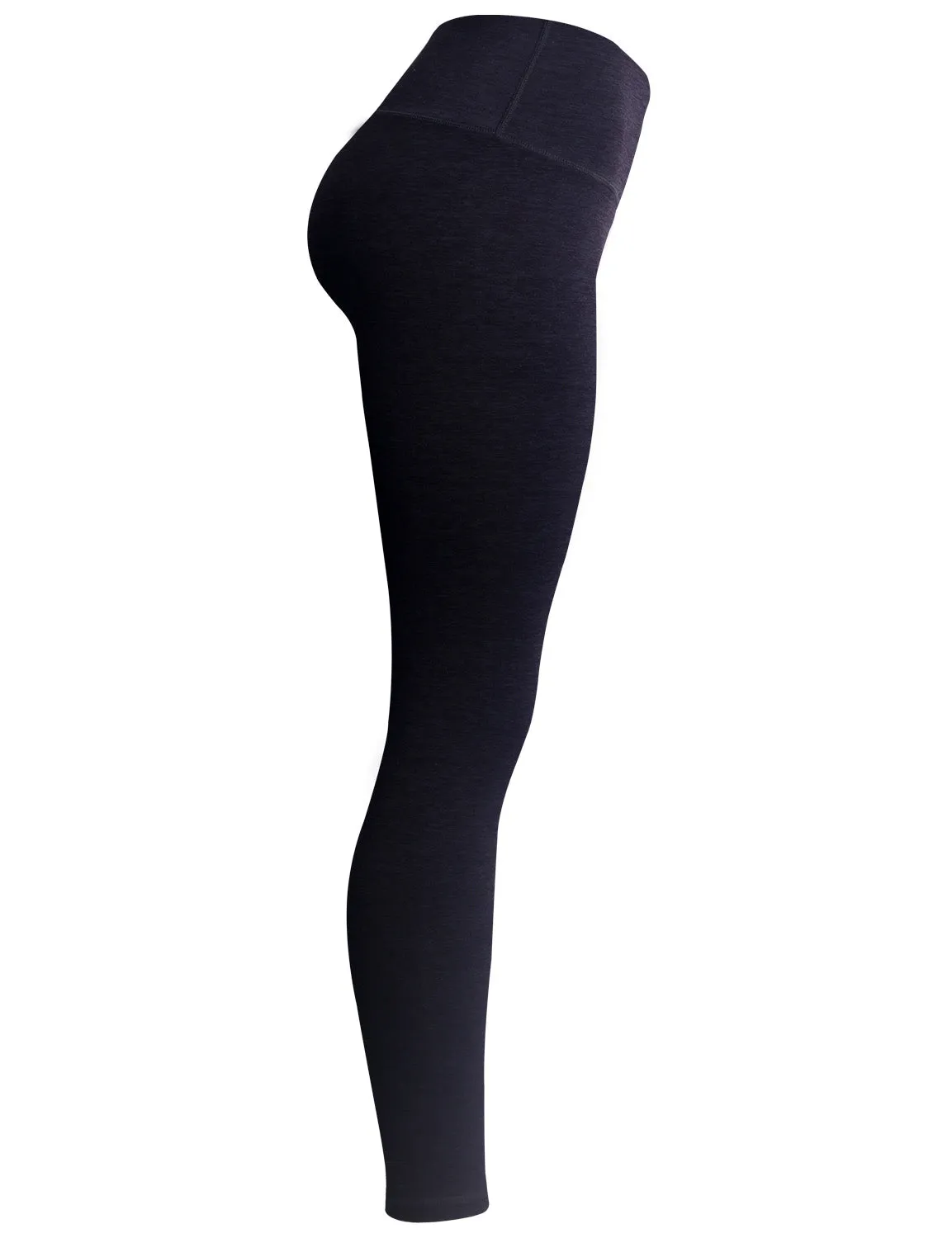 High Waist Running Pants heatherdarknavy_Running