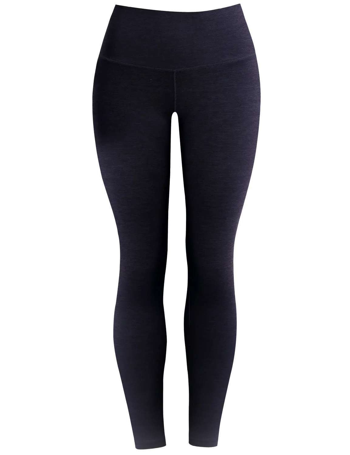 High Waist Running Pants heatherdarknavy_Running