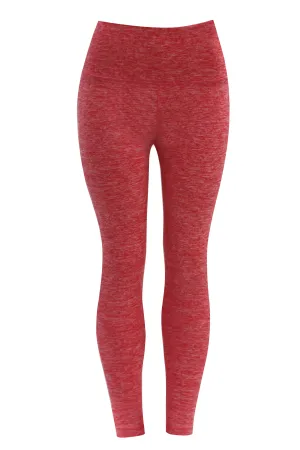 High Waist Running Pants heatherred_Running