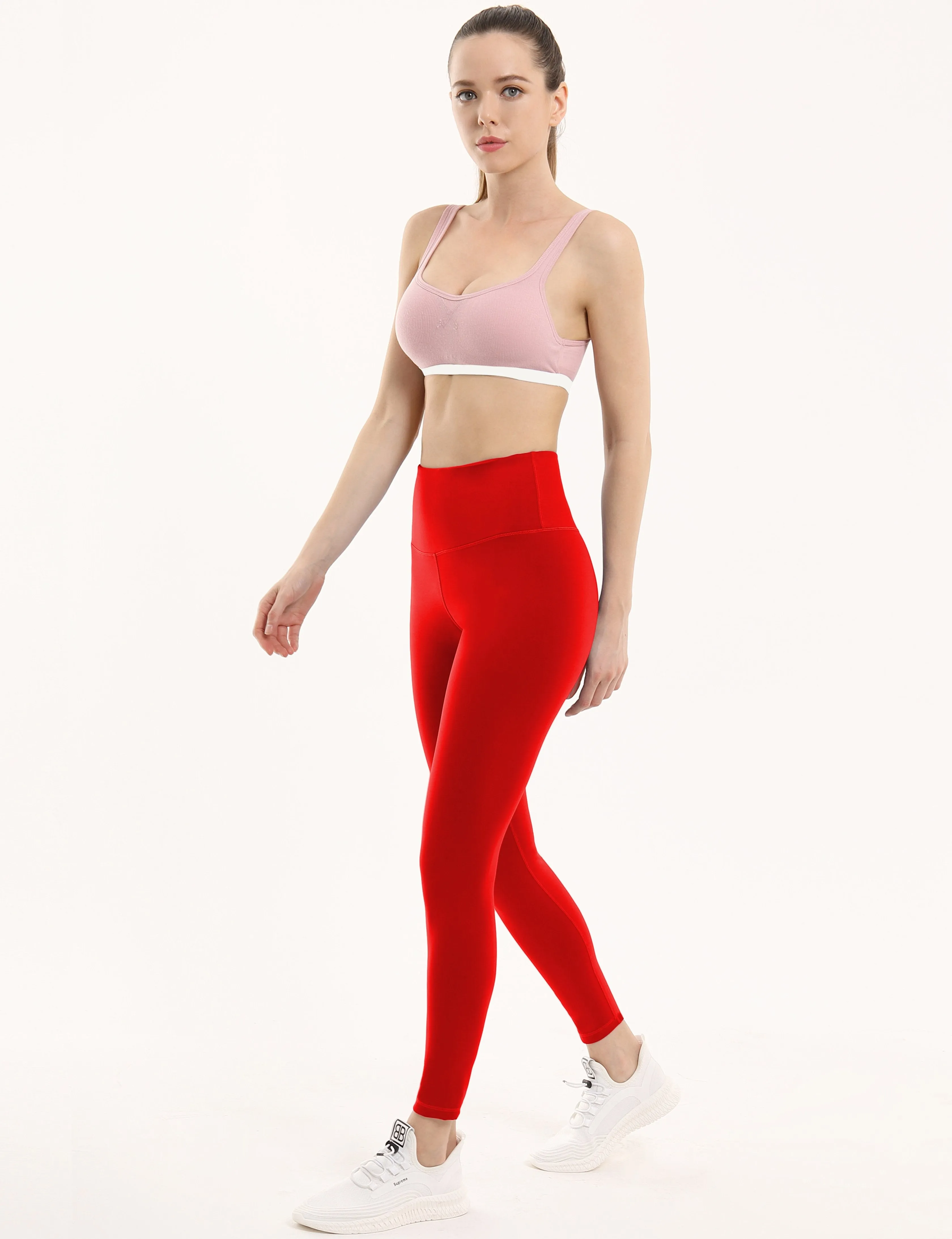 High Waist Running Pants scarlet ins_Running