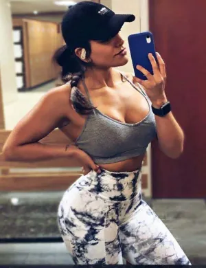 High Waist Side Pockets Running Pants arabescato ins_Running