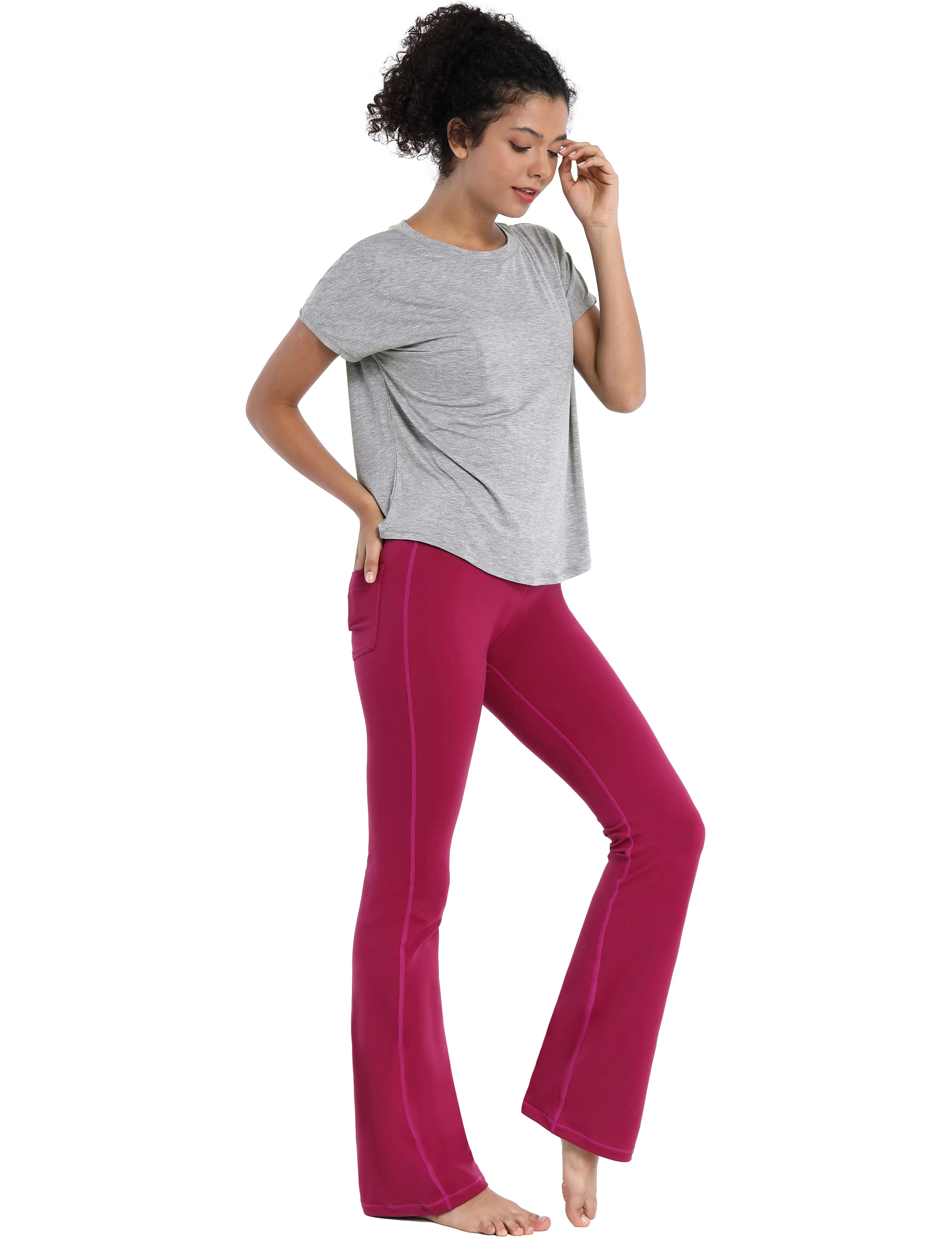 Hip Length Short Sleeve Shirt heathergray_Running