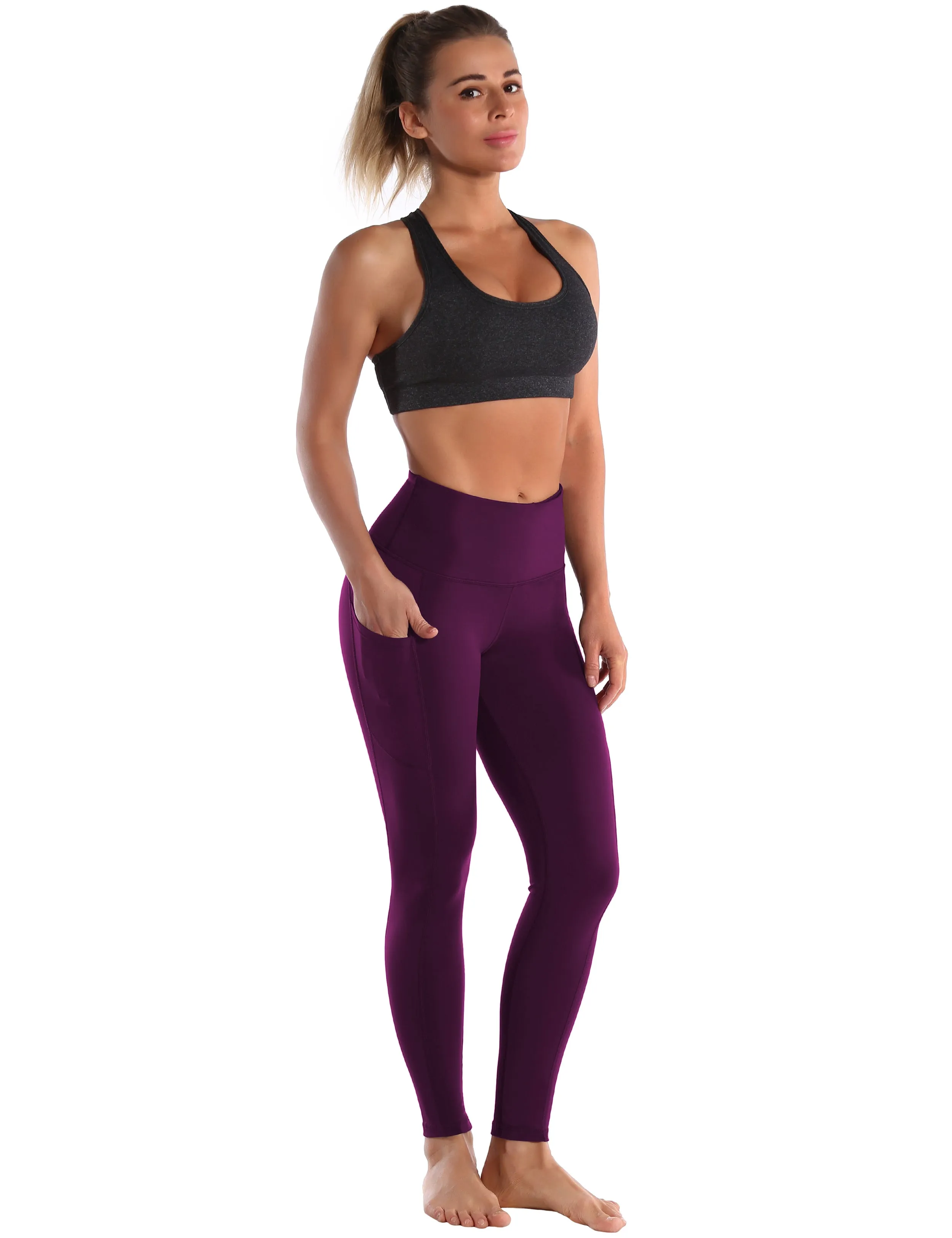 Hip Line Side Pockets Running Pants grapevine_Running