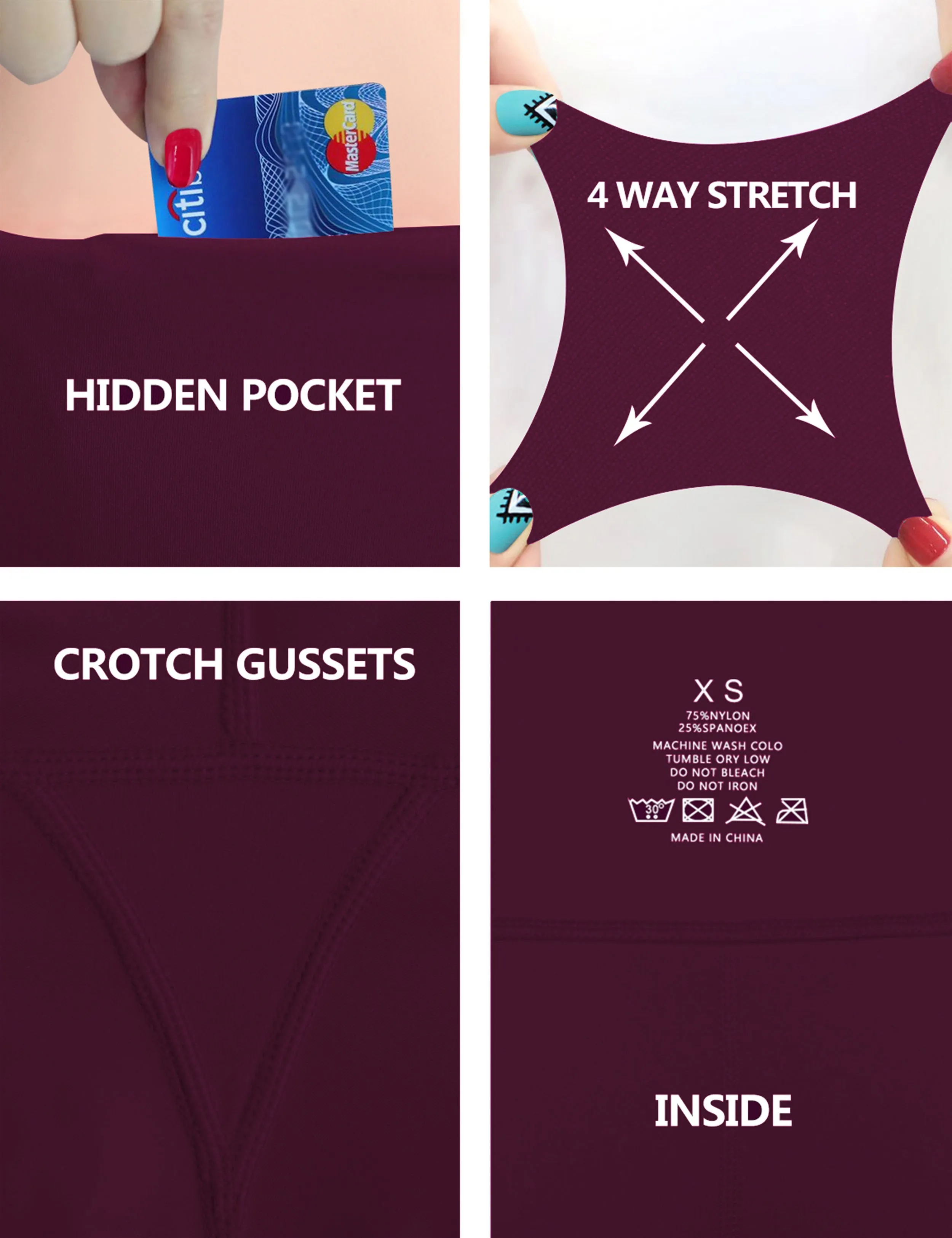 Hip Line Side Pockets Running Pants grapevine_Running