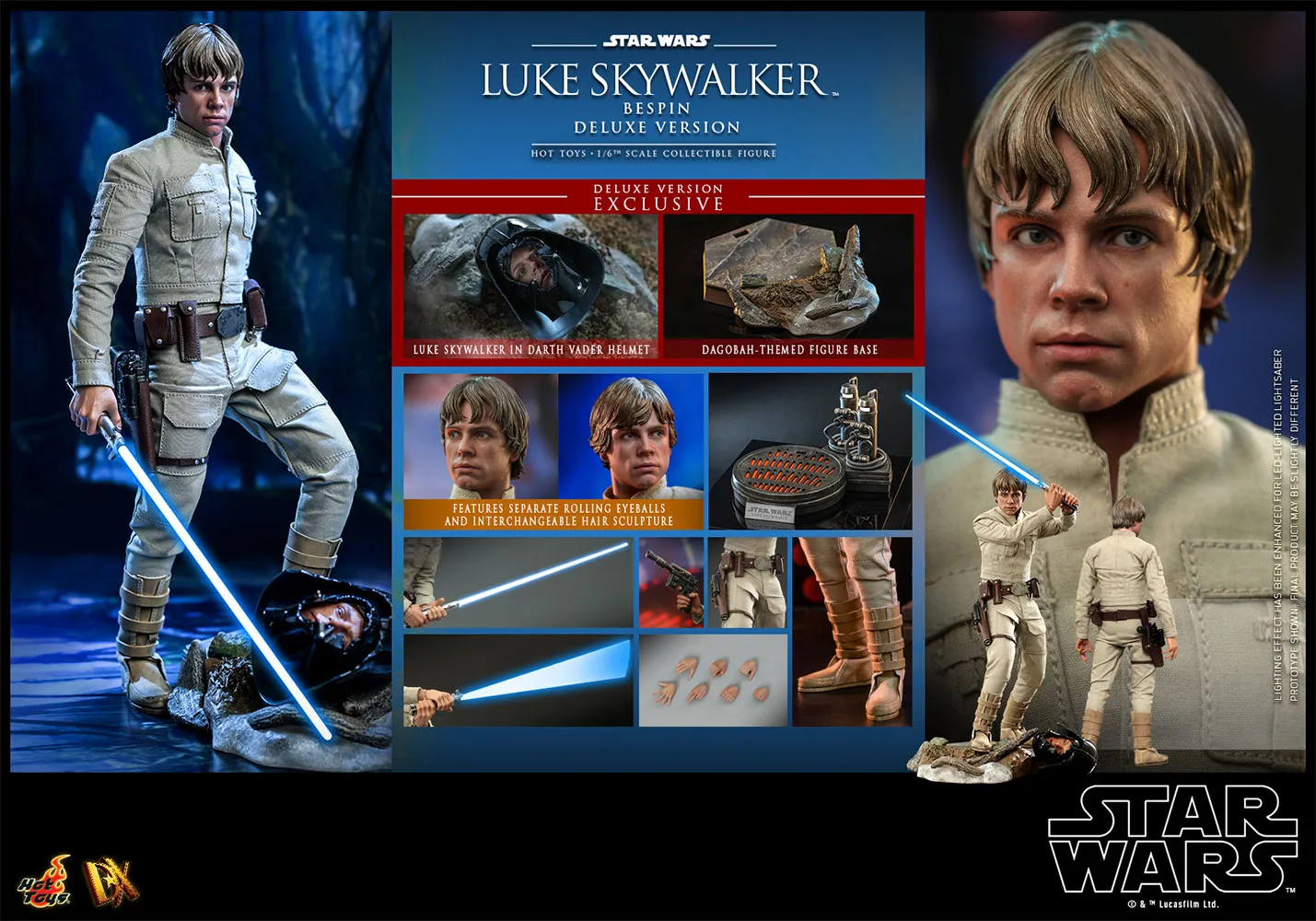 Hot Toys - Luke Skywalker (Bespin) (Deluxe Version) - The Empire Strikes Back