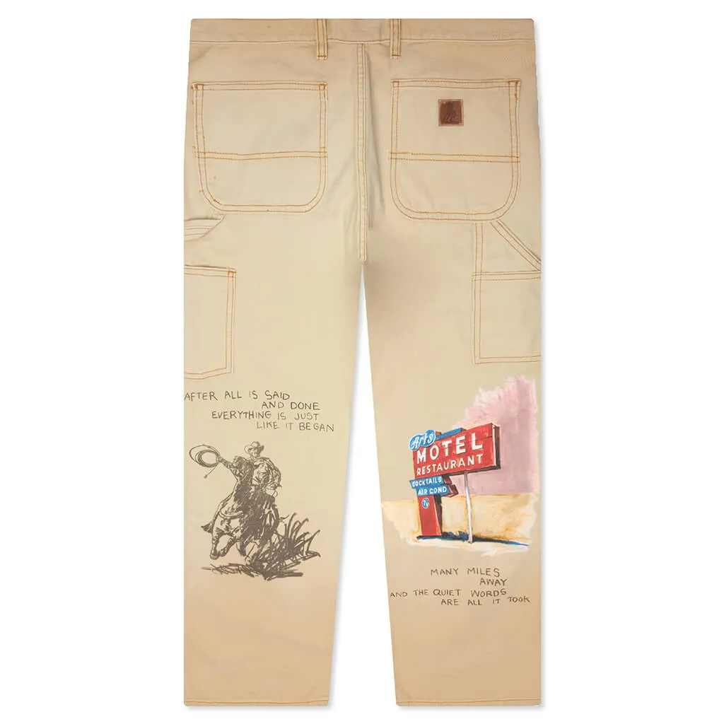 Just Like It Began Painters Pant - Worn Tan