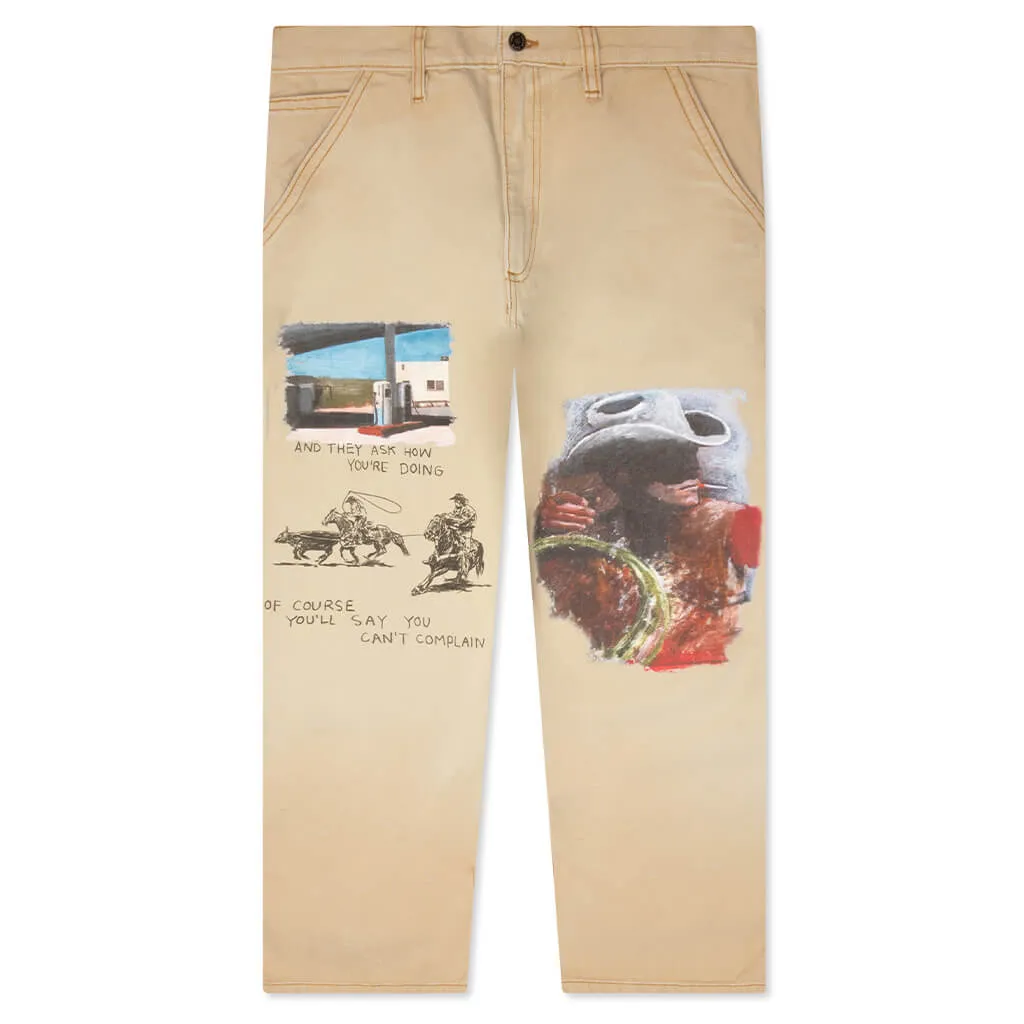 Just Like It Began Painters Pant - Worn Tan