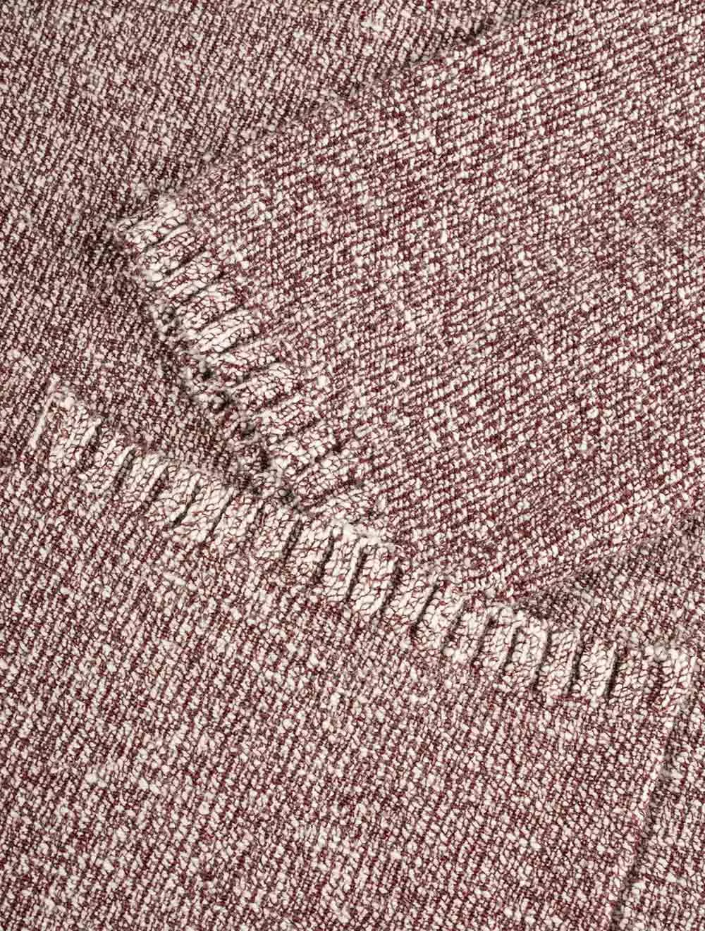 Knit Ribbed Swacket Wine