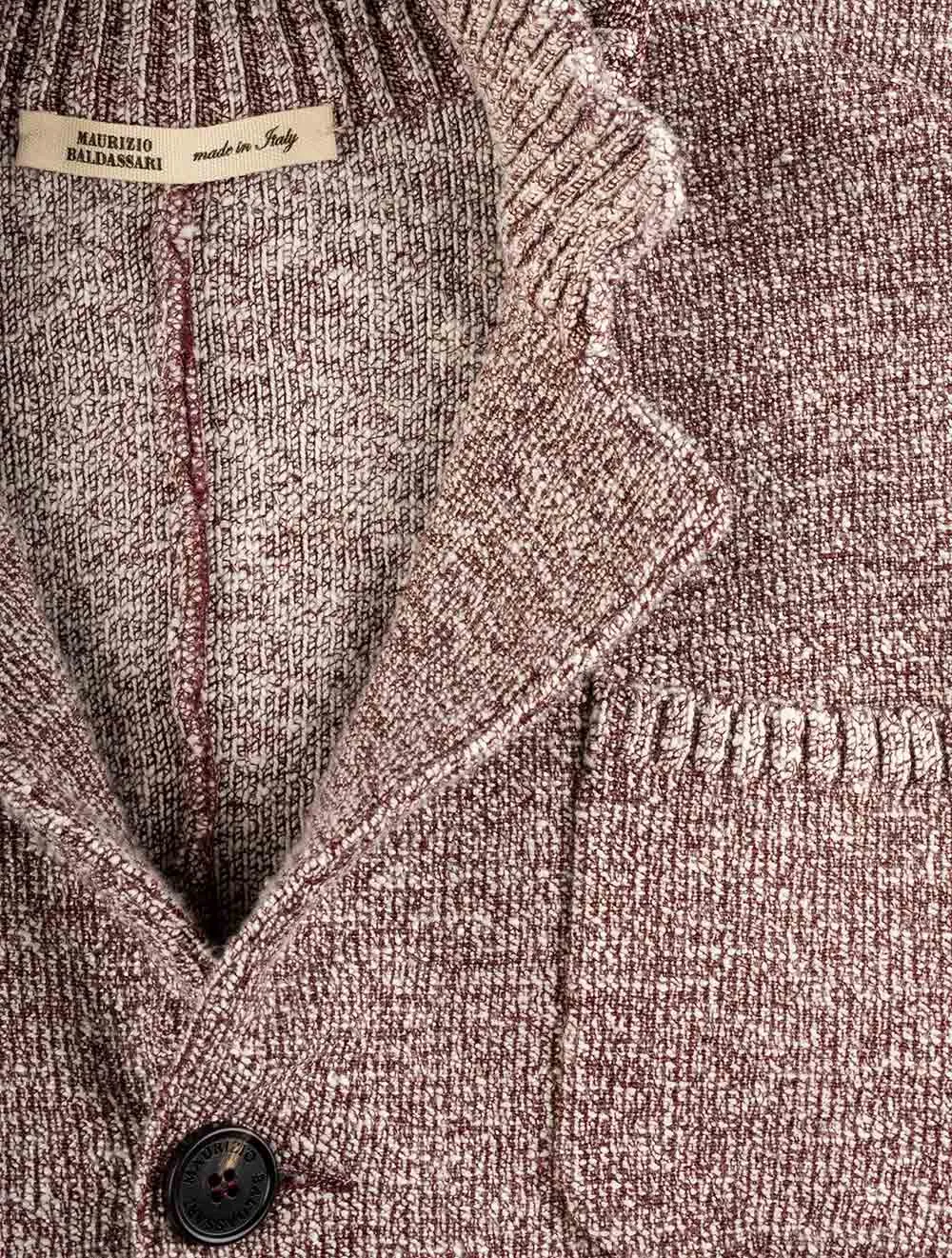 Knit Ribbed Swacket Wine