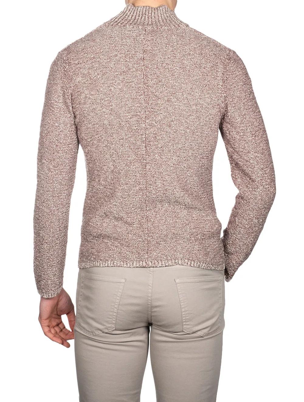Knit Ribbed Swacket Wine