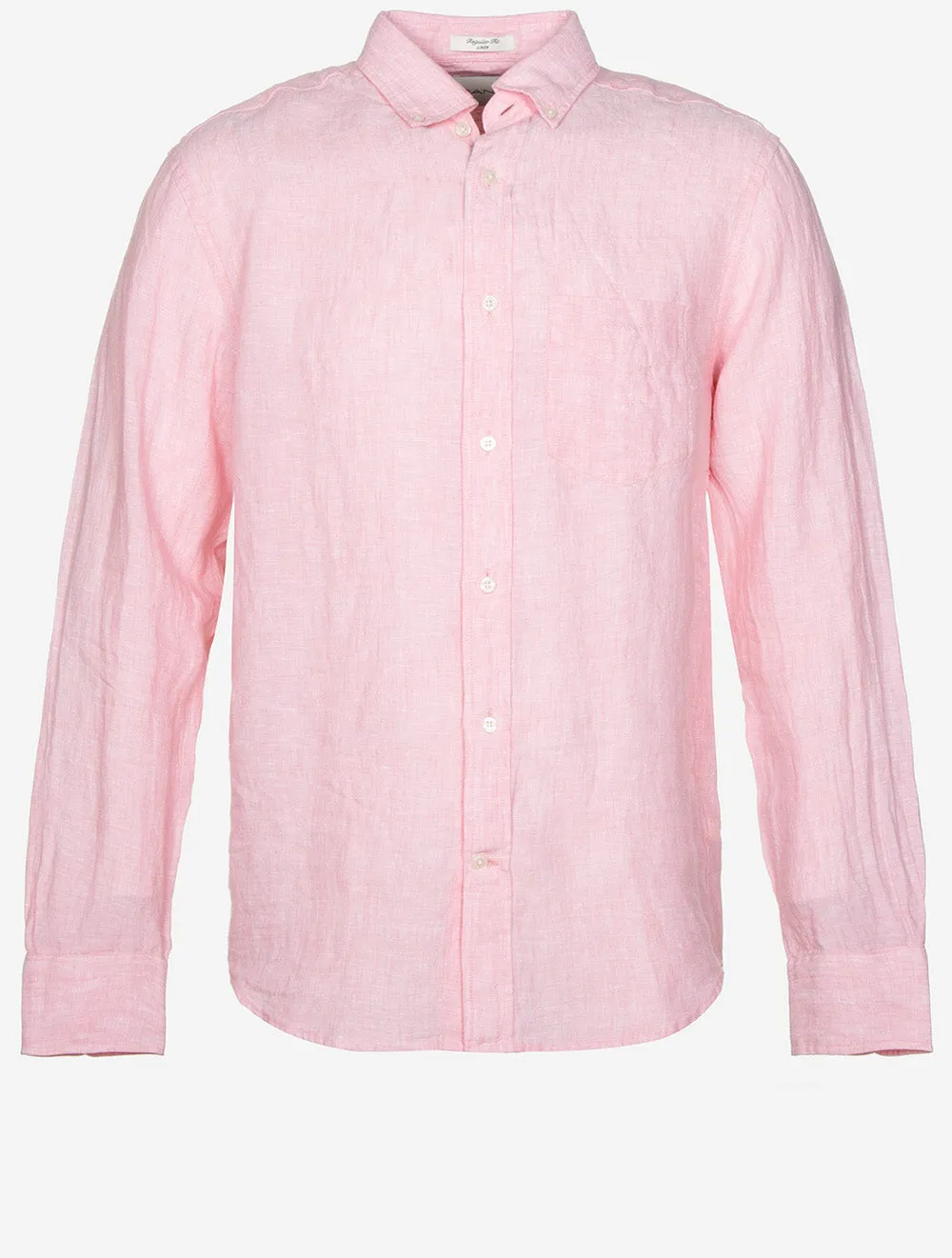 Linen Regular Fit Shirt Geranium Pink