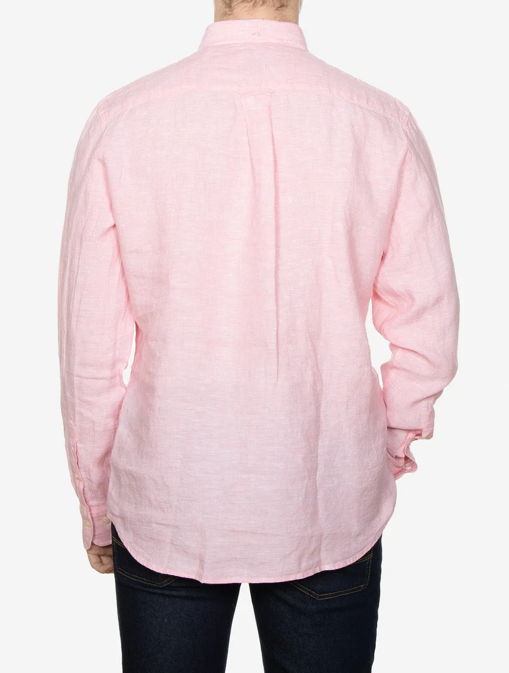 Linen Regular Fit Shirt Geranium Pink