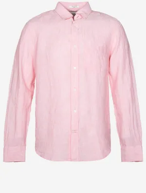 Linen Regular Fit Shirt Geranium Pink