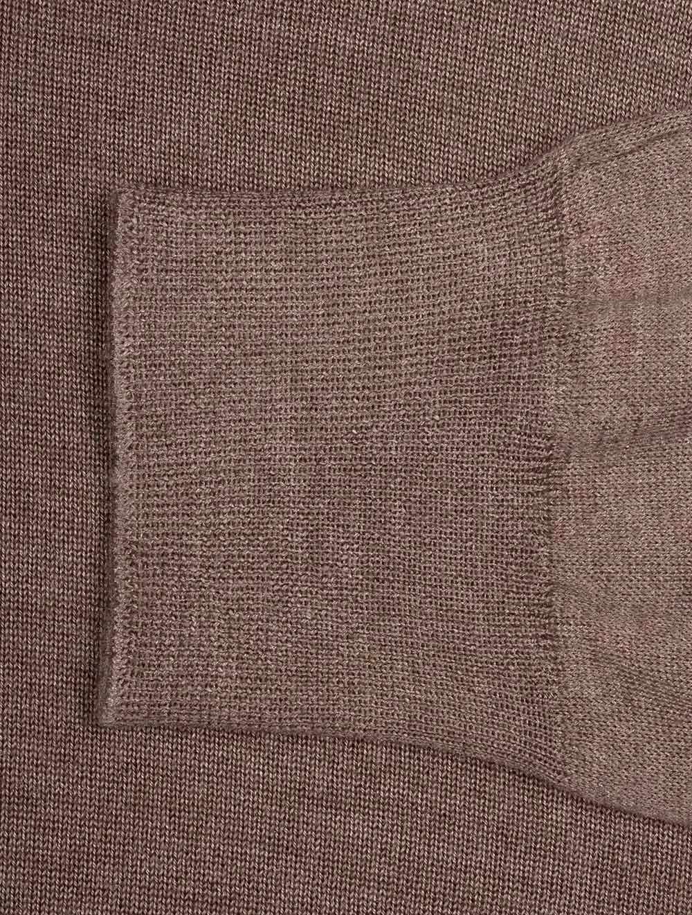 Long Sleeve Polo Brown