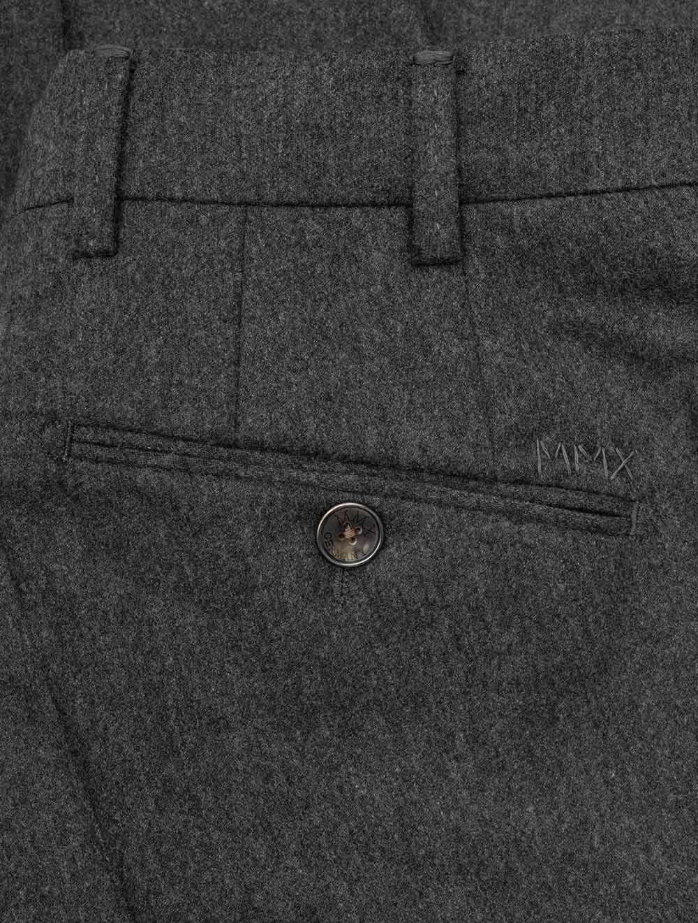 Lupus Wool Flannel Trousers Grey