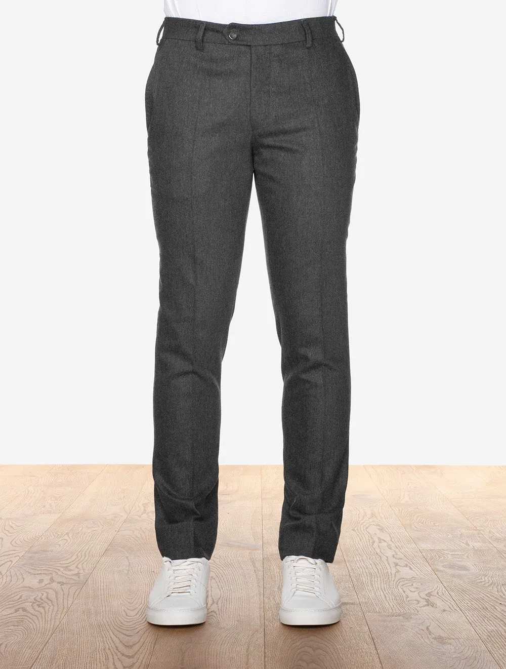 Lupus Wool Flannel Trousers Grey