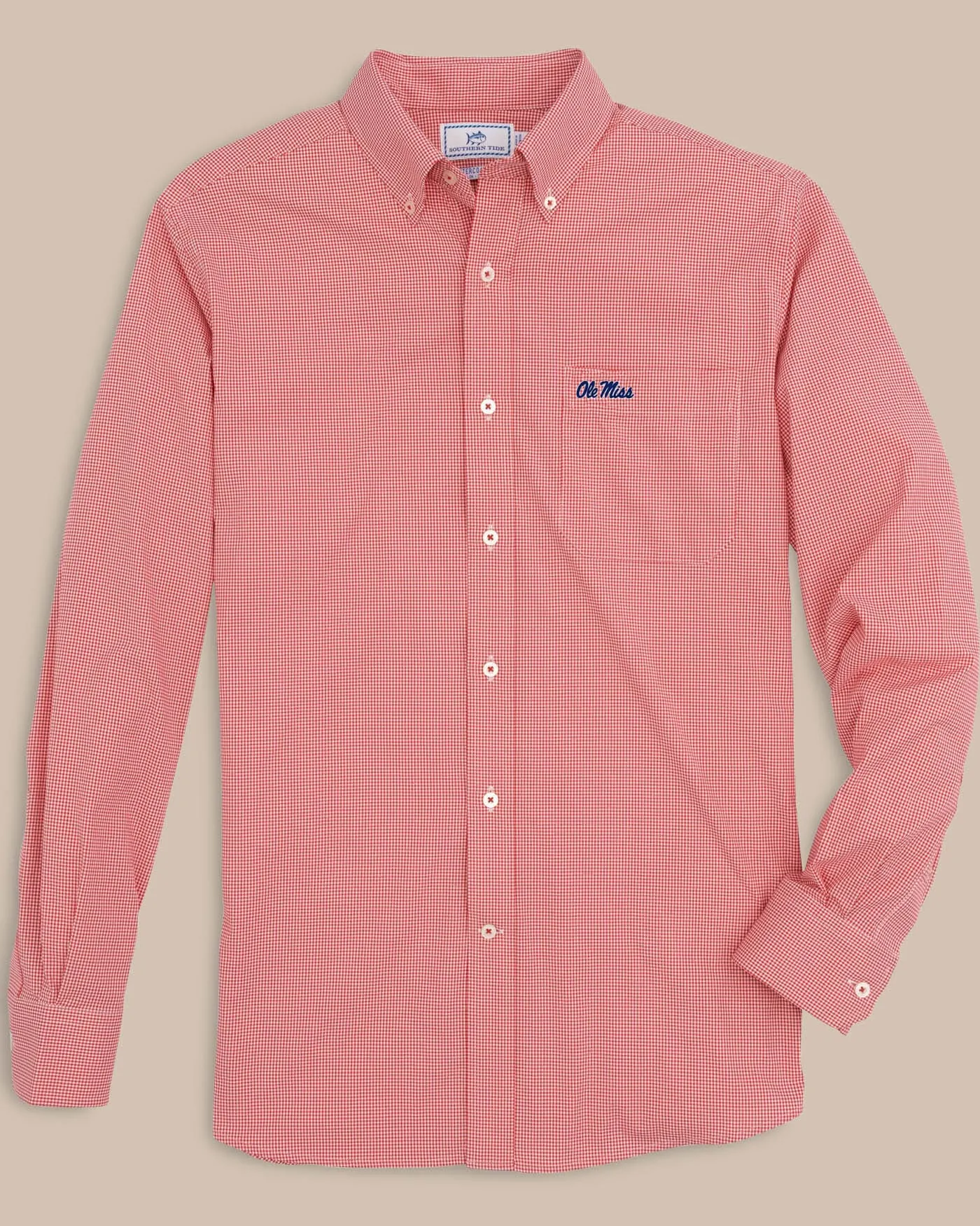 Ole Miss Rebels Gingham Button Down Shirt
