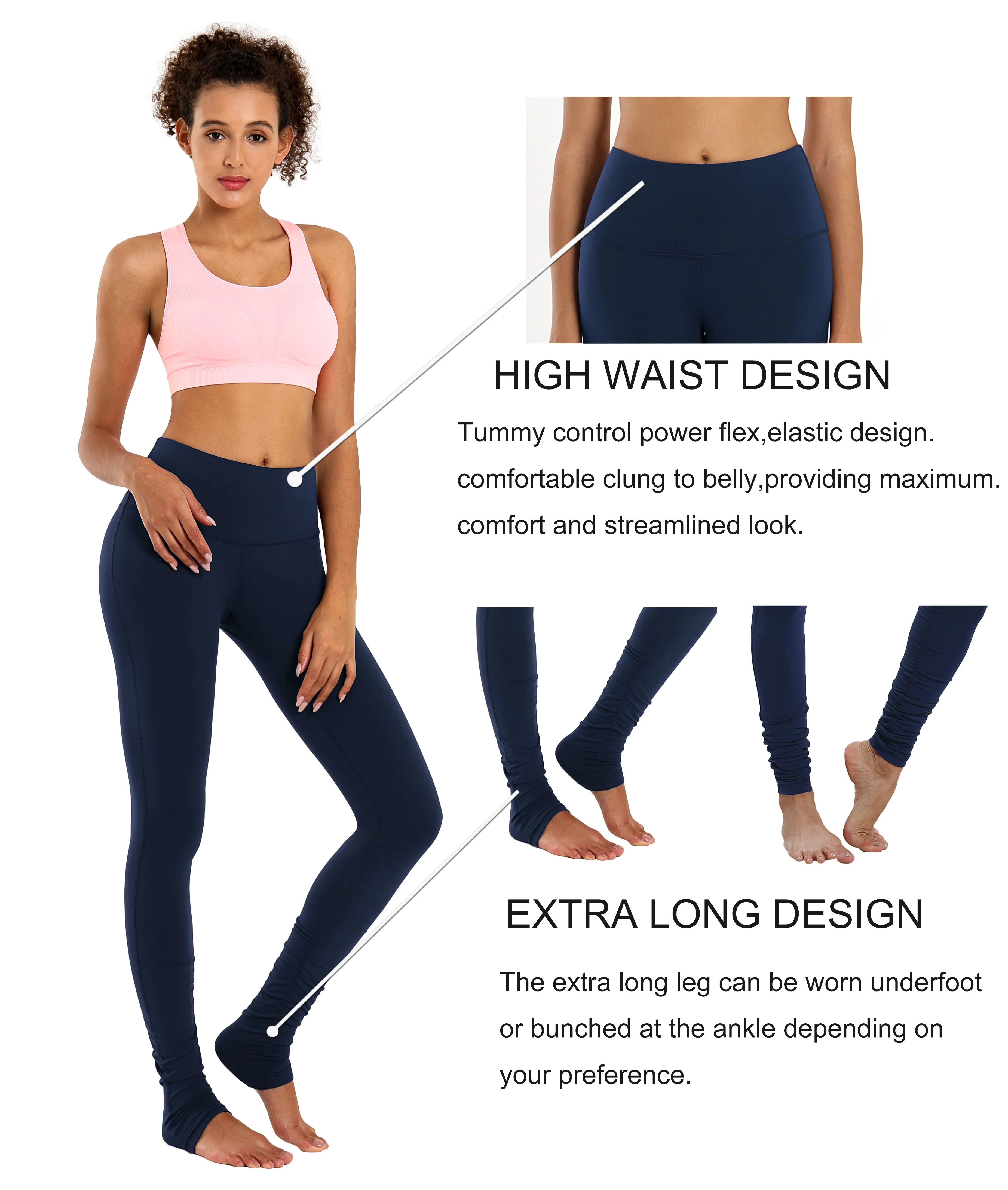 Over the Heel Running Pants darknavy_Running