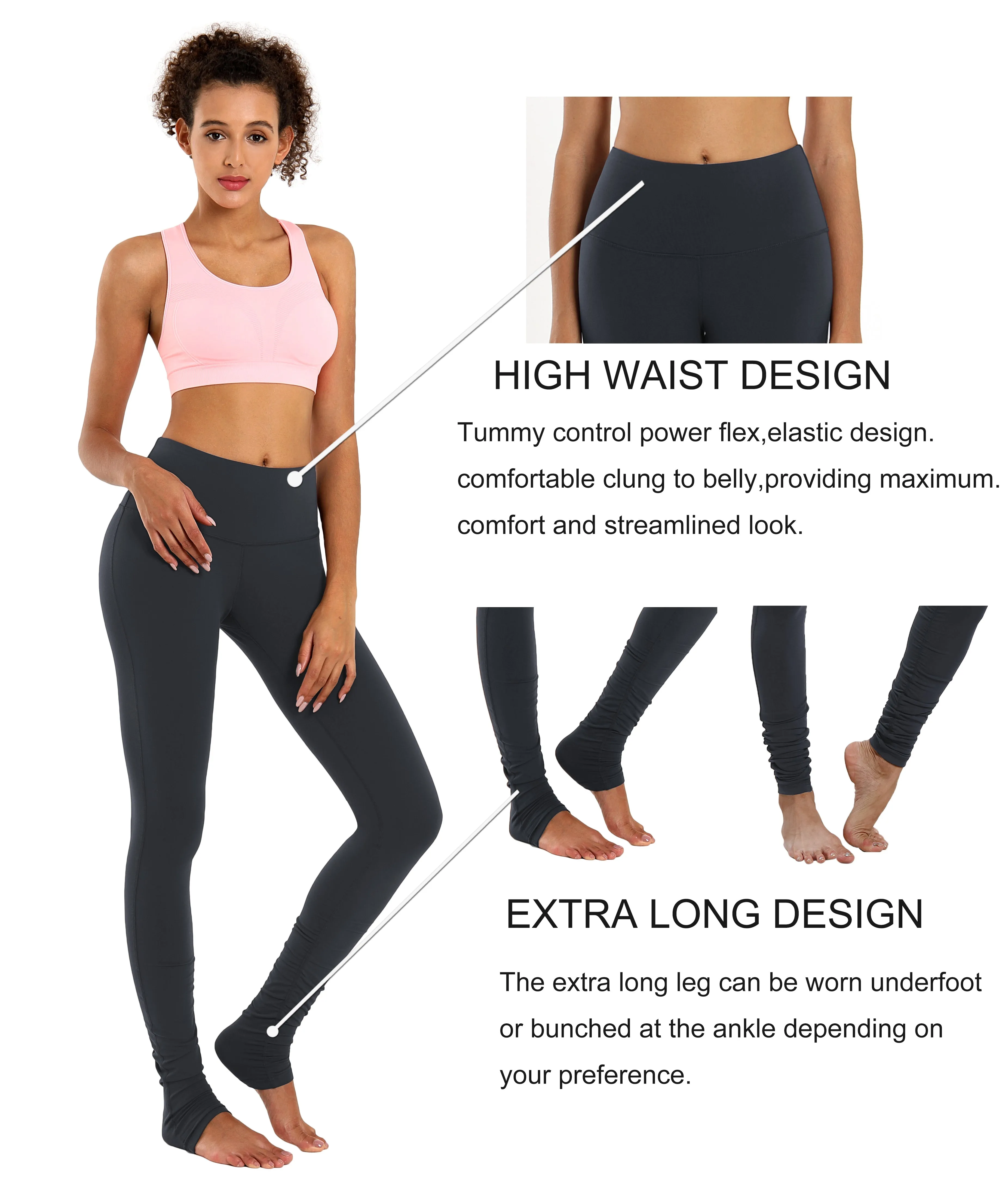 Over the Heel Running Pants shadowcharcoal_Running