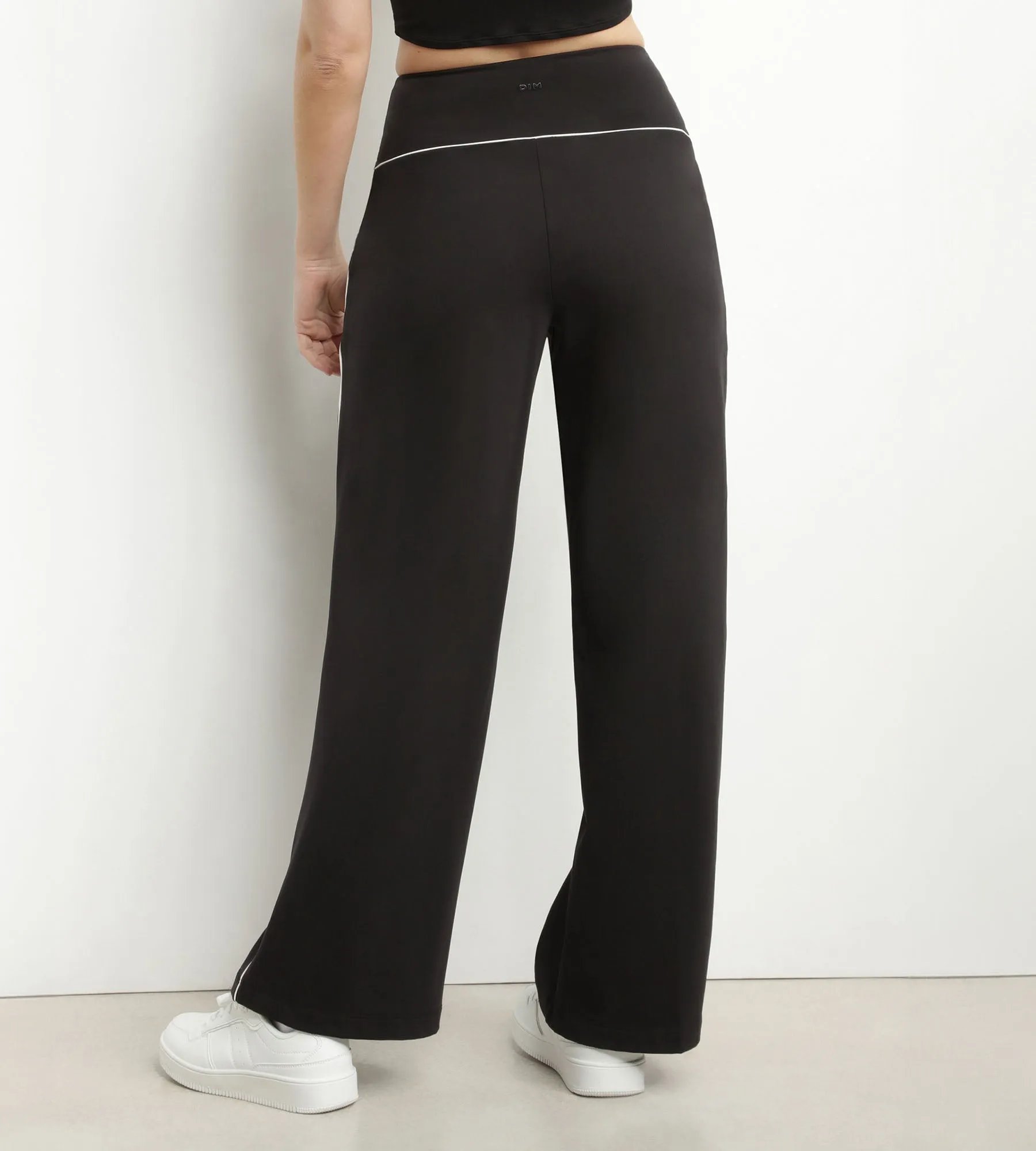 Pantalon de sport large pour femme en jersey stretch Noir Dim Move