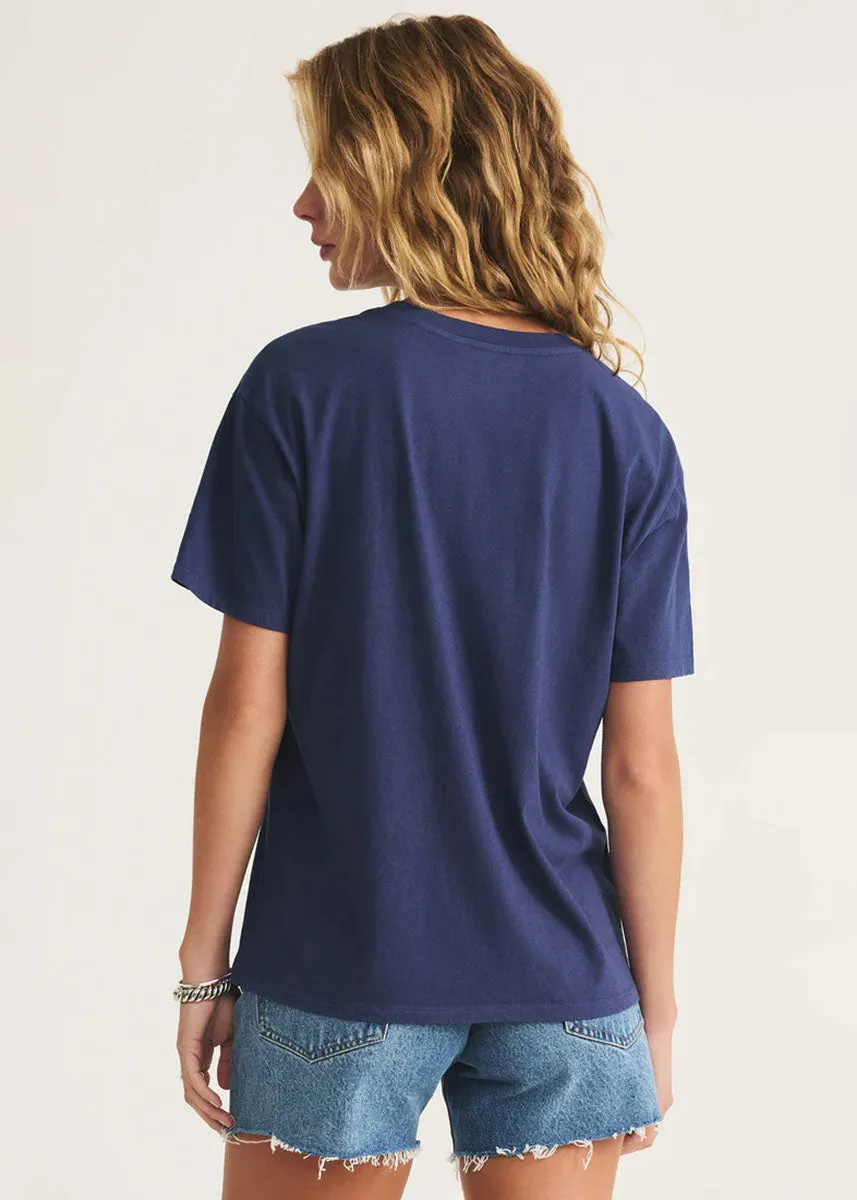 Party Boyfriend Tee - Yacht Blue