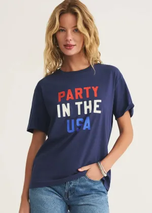 Party Boyfriend Tee - Yacht Blue