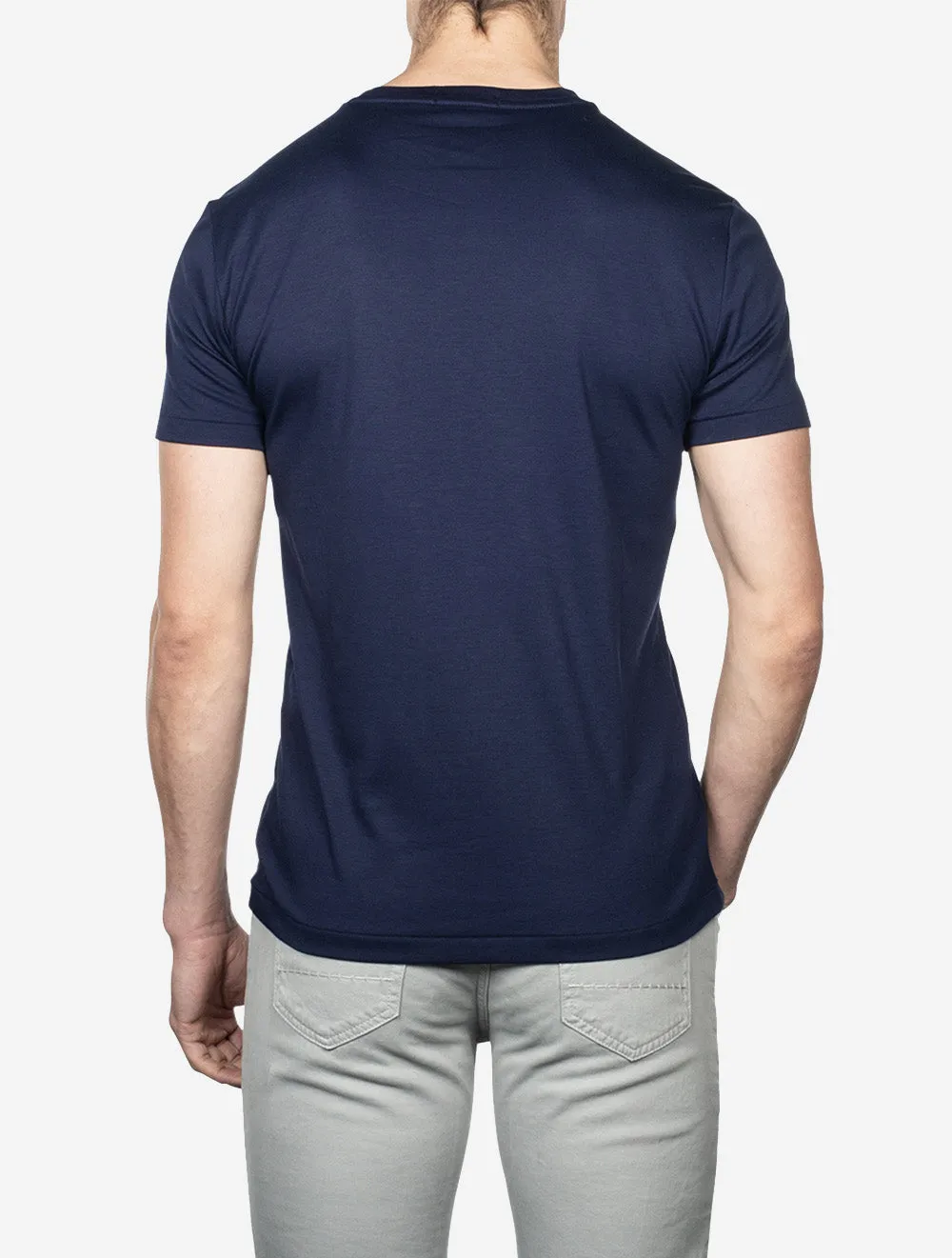 Pima Short Sleeve T-shirt Cruise Navy