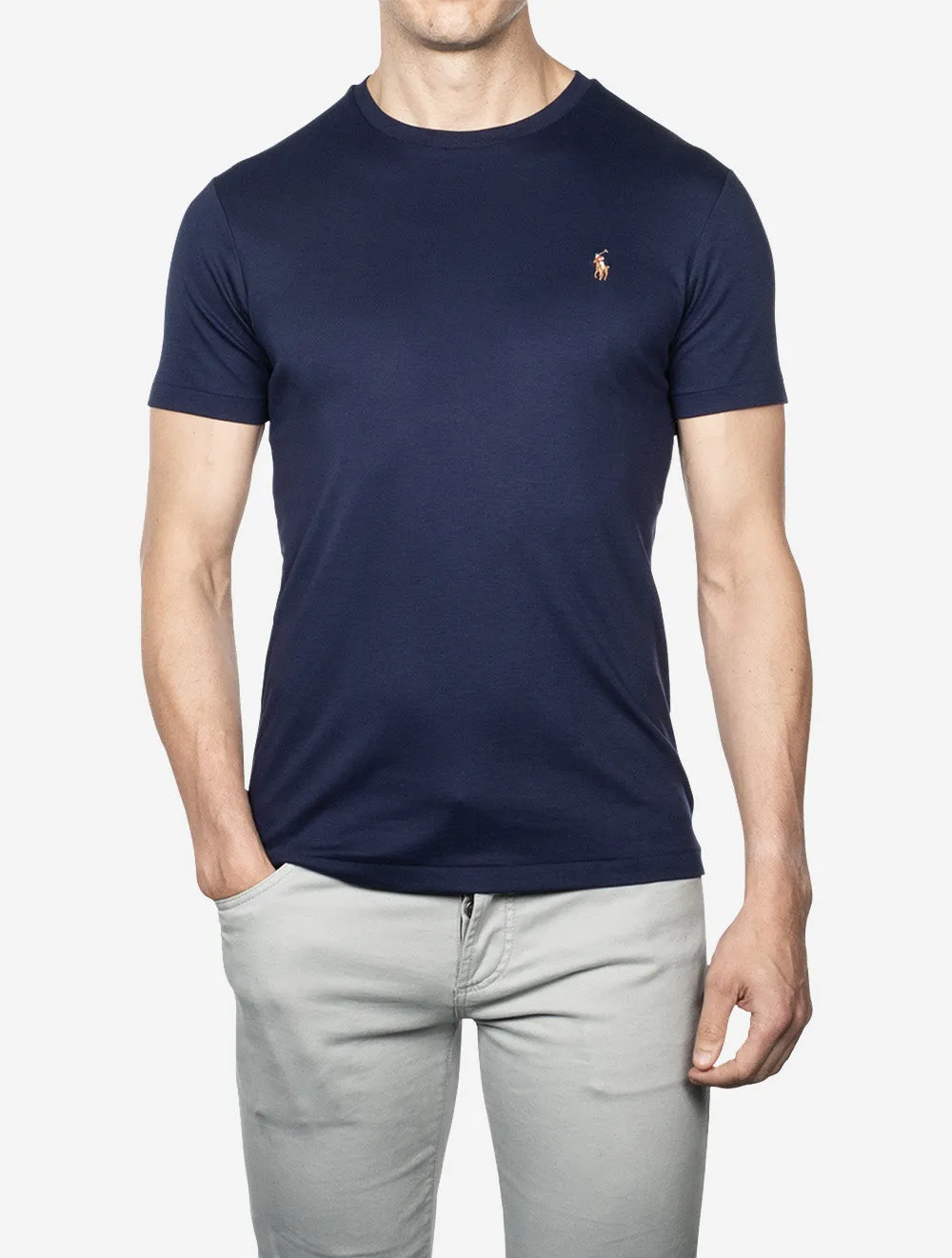 Pima Short Sleeve T-shirt Cruise Navy