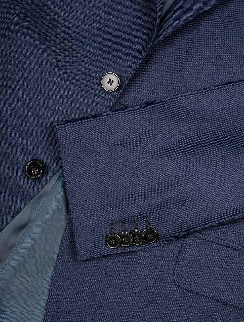 Pin Head Slim Fit Suit Blue
