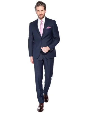 Pin Head Slim Fit Suit Blue