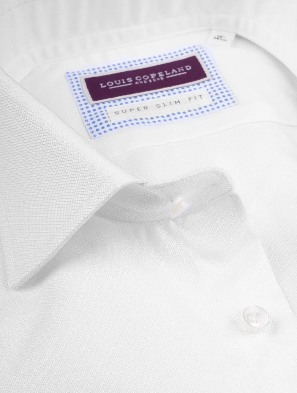 Pinpoint Super Slim Single Cuff Shirt White