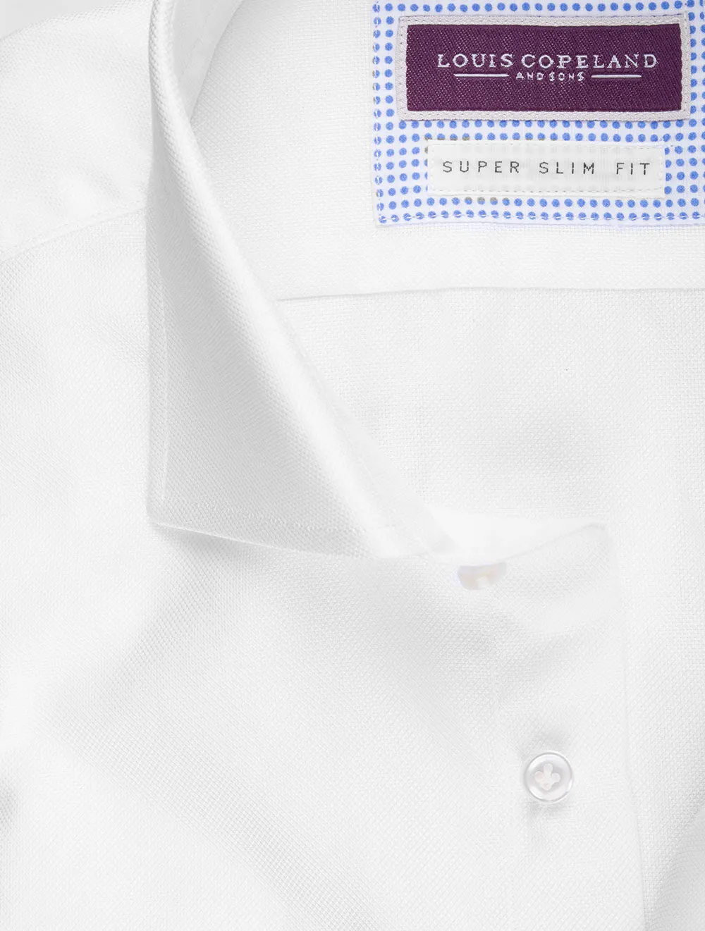 Pinpoint Super Slim Single Cuff Shirt White