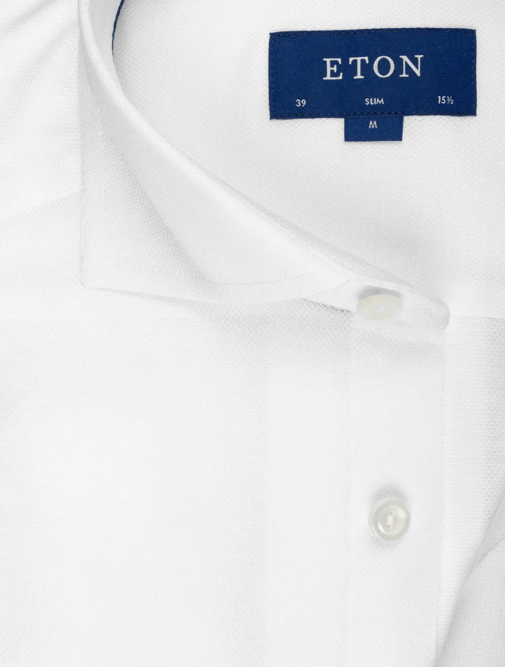 Pique Jersey Slim Fit Shirt White