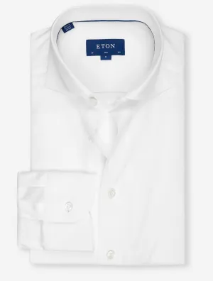 Pique Jersey Slim Fit Shirt White